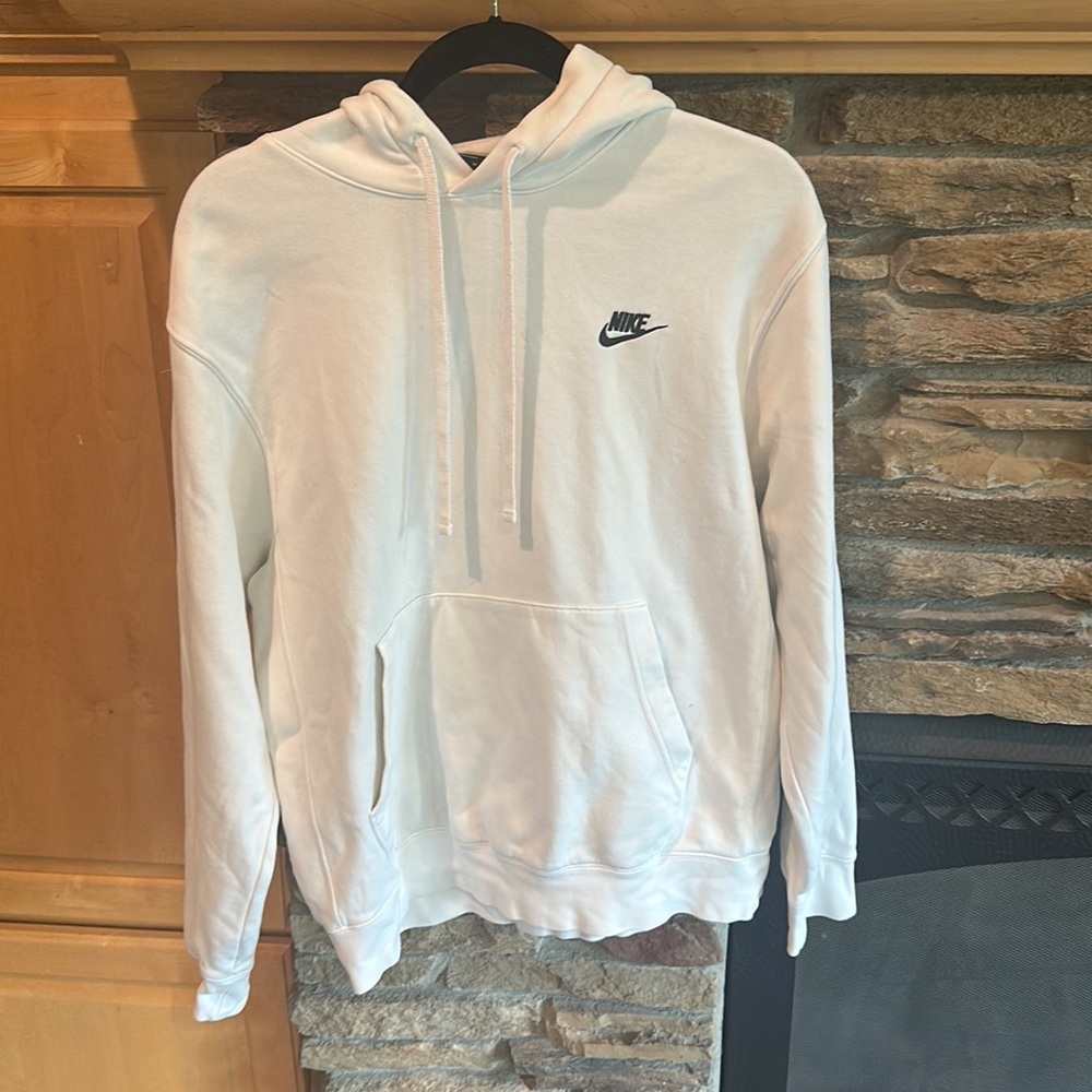 Nike White Medium Mens Pullover sweatshirt